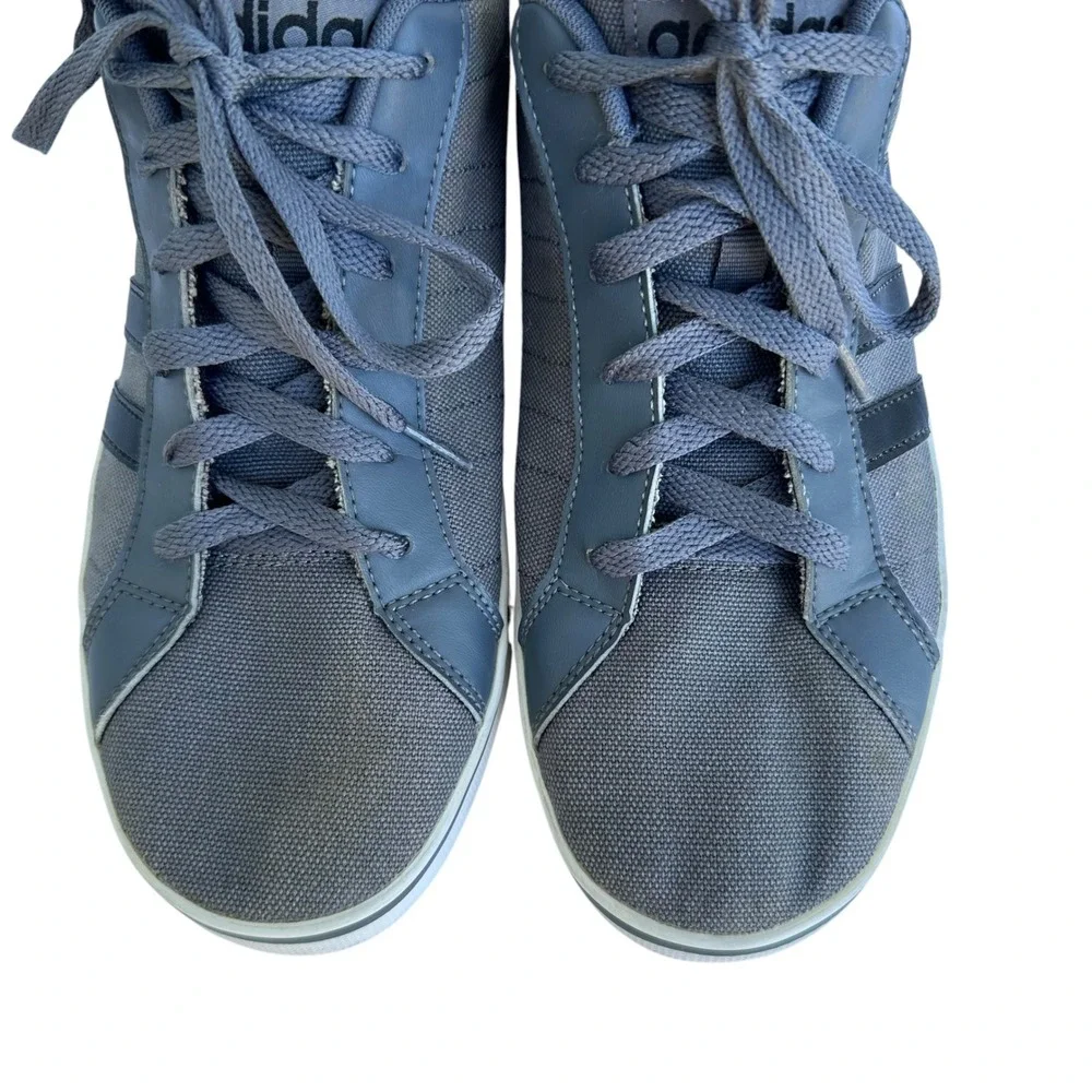 Adidas Neo Daily Mens Grey‎ Canvas Low Top Sneakers AW4592 Sz 10 Grey Streetwear